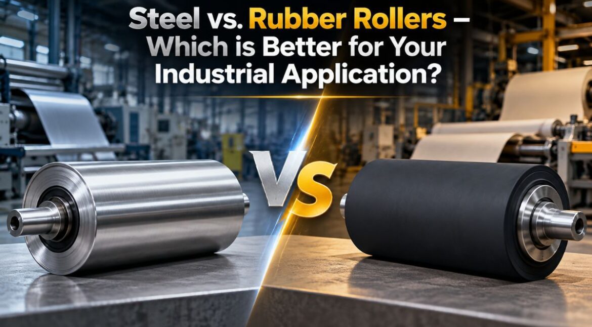Steel vs. Rubber Rollers – Which is Better for Your Industrial Application? - Siva Rollers