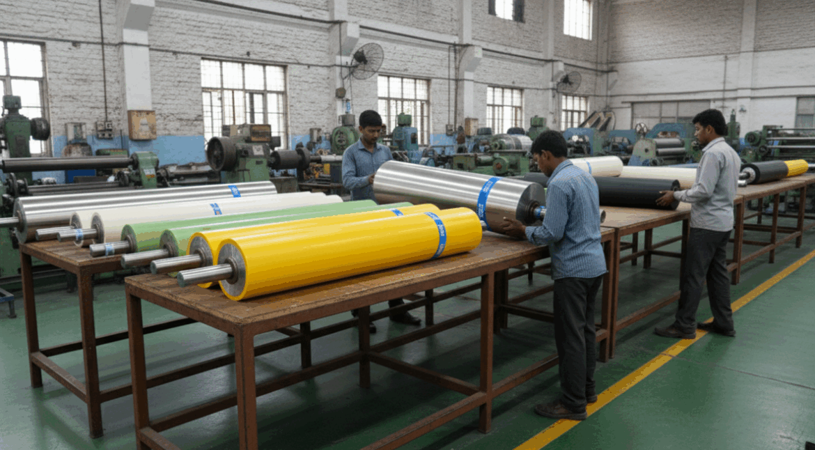 What Are Industrial Rollers Types, Applications & Benefits Explained - Siva Rollers