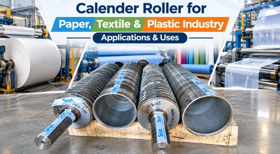 Calender Roller for Paper, Textile & Plastic Industry – Applications & Uses - Siva Rollers
