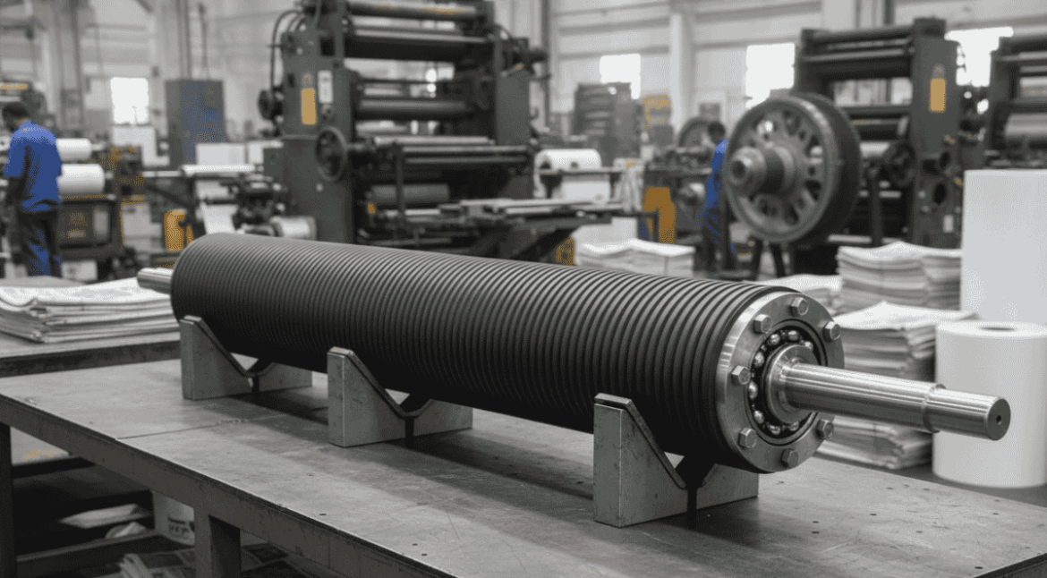 India Most Trusted Ebonite Rubber Roller Manufacturer for Printing lines Stability, Grip & Long Life - Siva Rollers