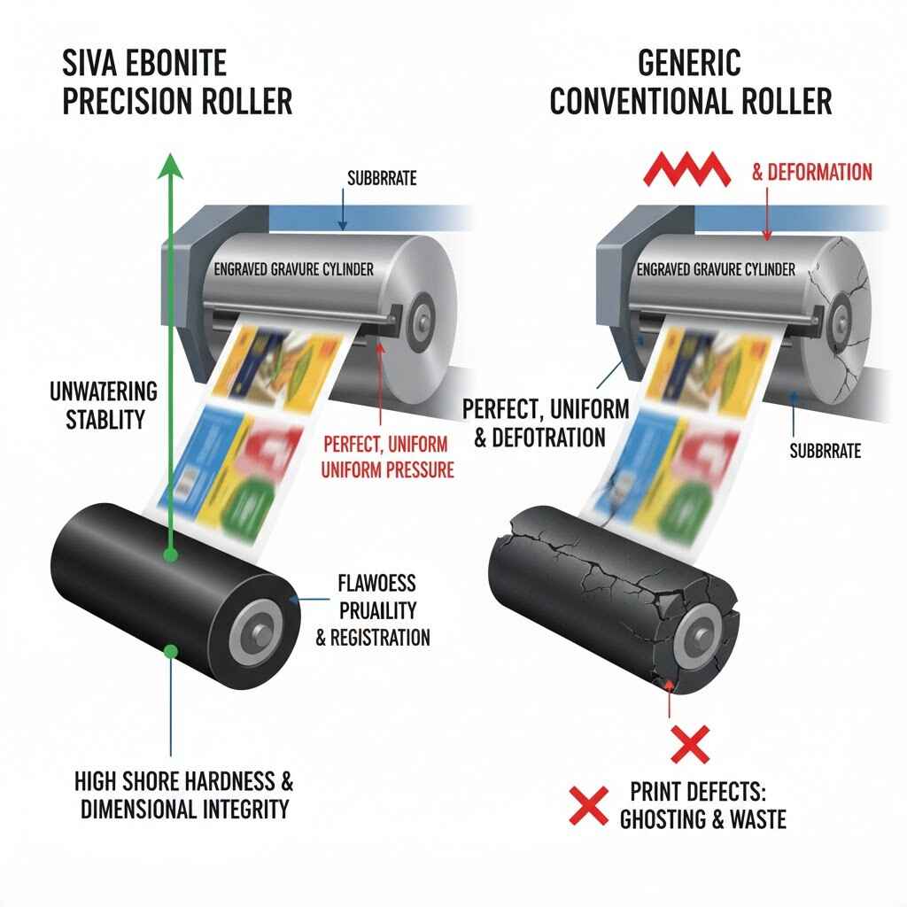 Siva Ebonite Eubber Roller Help Printing Industry