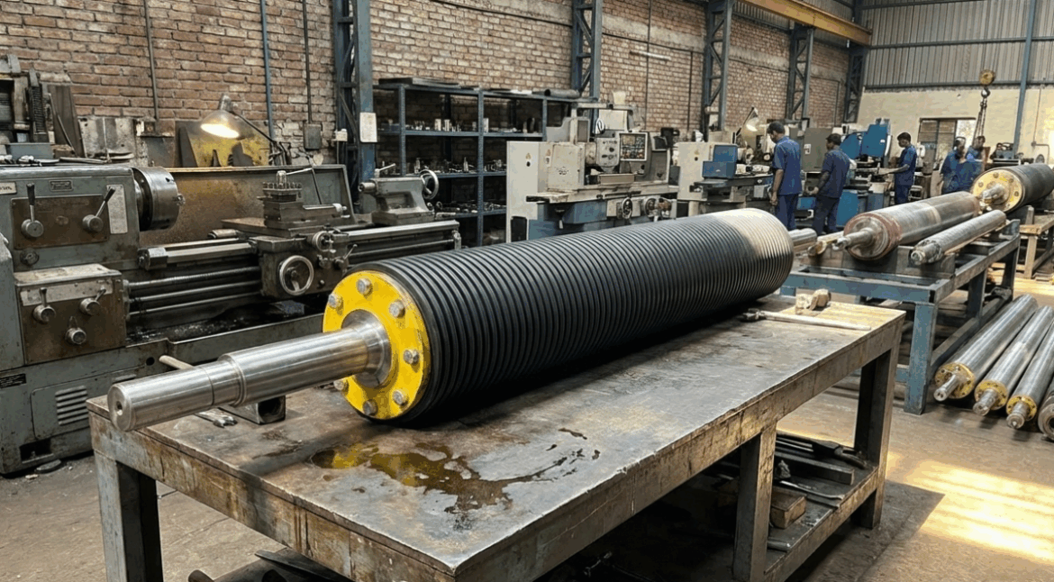 Ebonite Rubber Roller Manufacturer & Supplier for High-Performance Industrial Machines - Siva Rollers