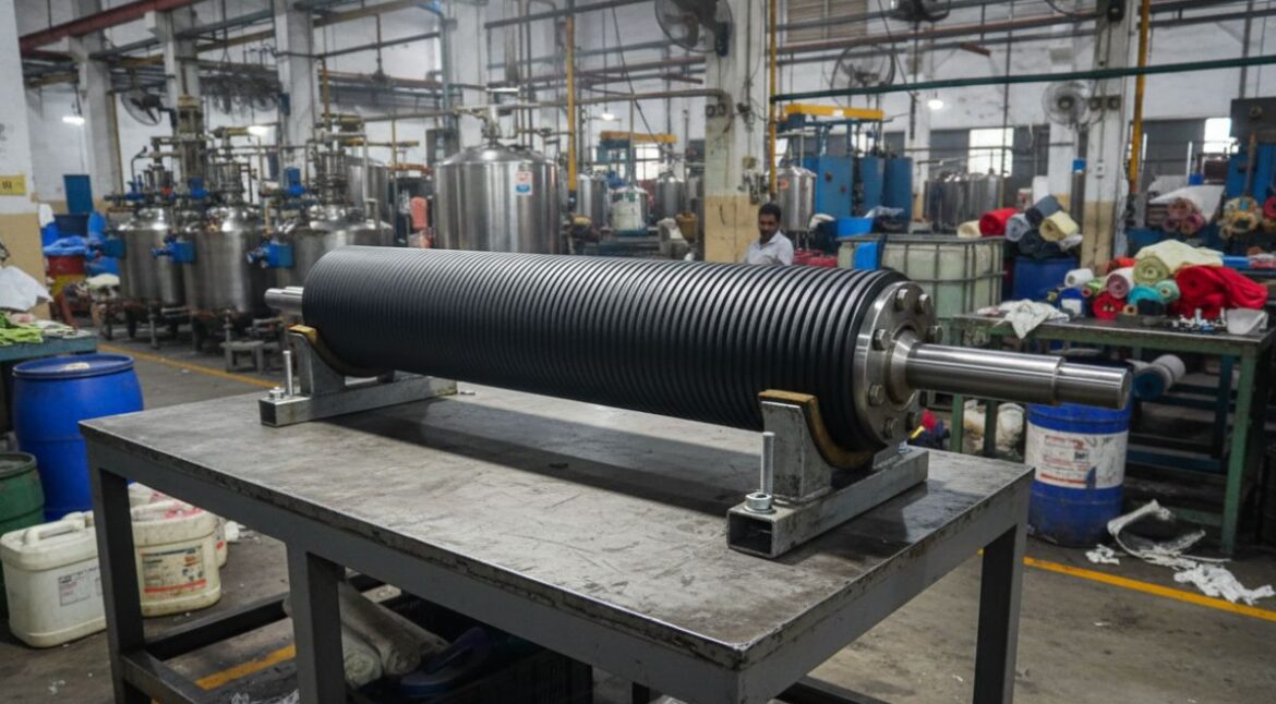 How Ebonite Coated Rollers Improve Chemical Resistance, Grip & Roller Life in Industrial Machines - Siva Rollers