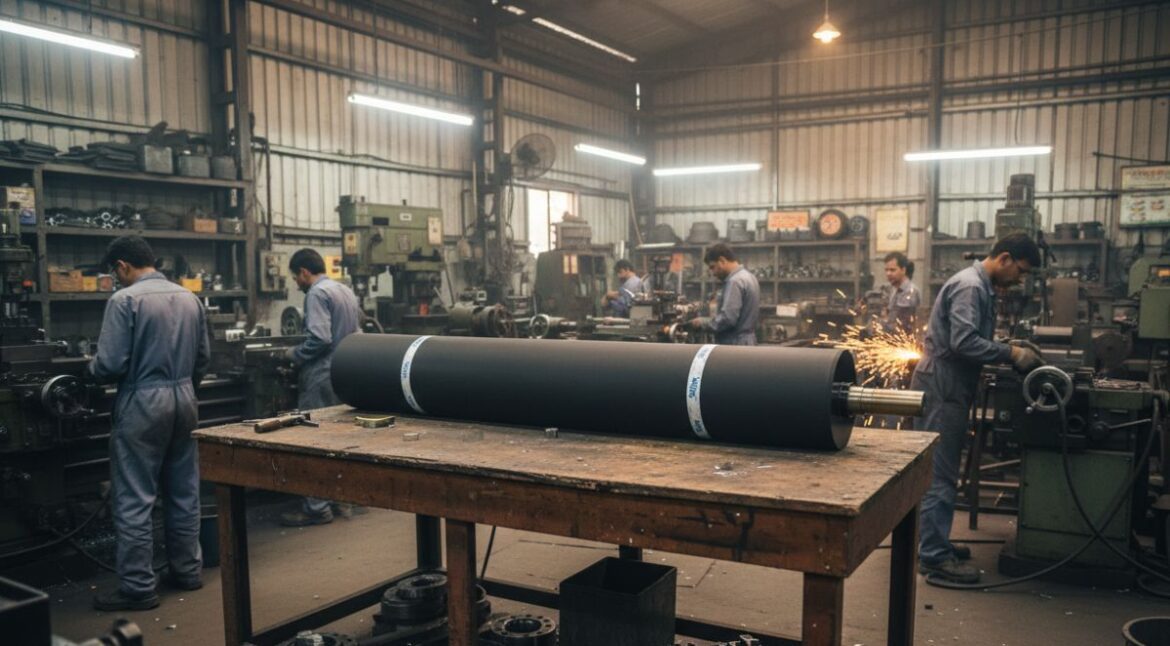 How Rubber Coated Rollers Prevent Industrial Material Damage - Siva Rollers