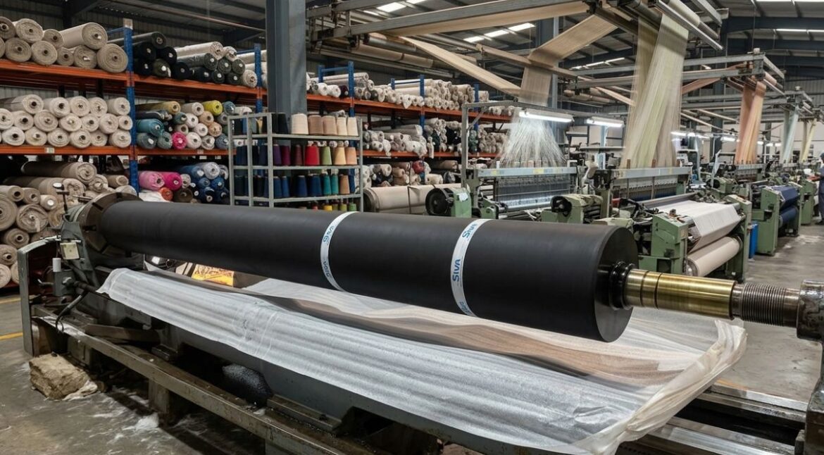 How Textile Rubber Rollers Help Reduce Fabric Damage & Waste? - Siva Rollers