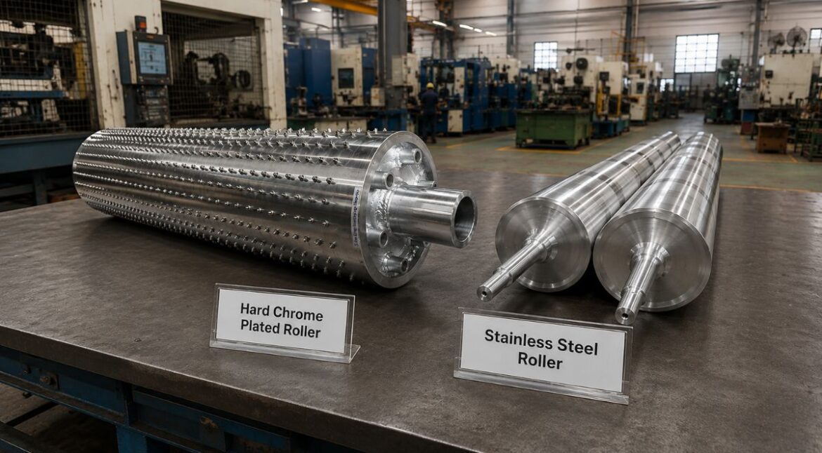 Hard Chrome Plated Roller vs. Stainless Steel Rollers: Which is Best for Your Application? - Siva Rollers