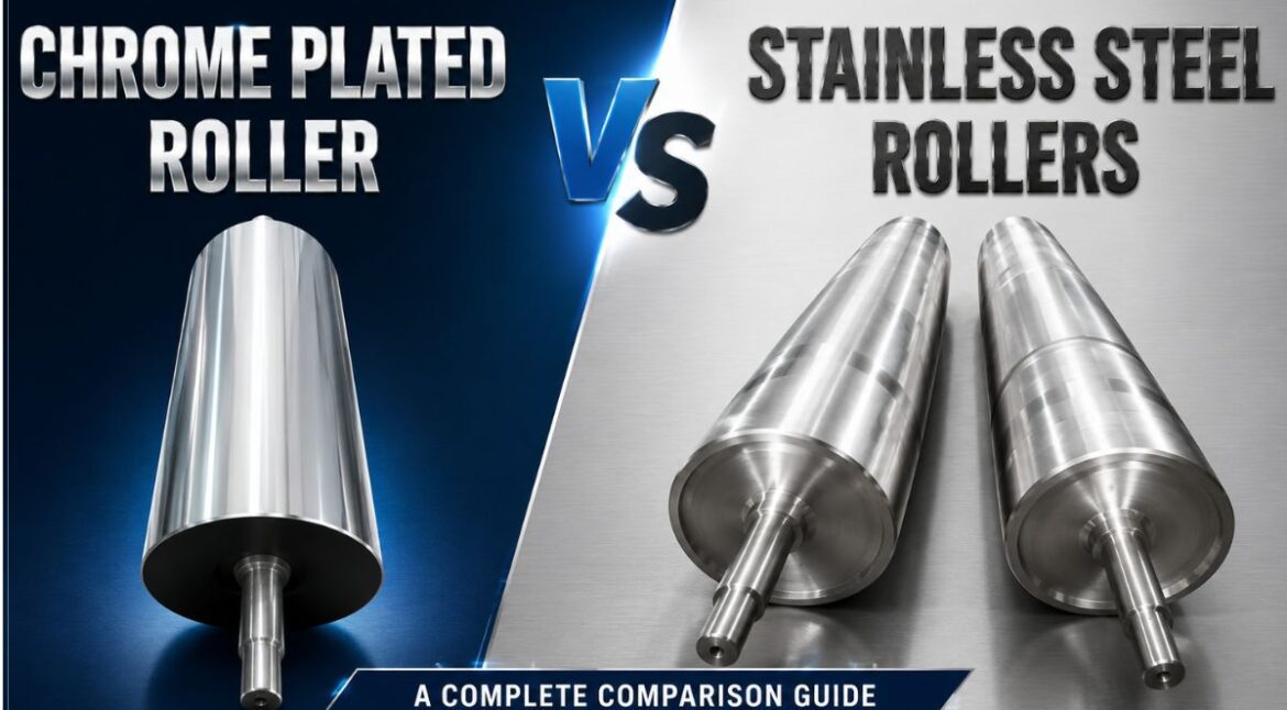 Chrome Plated Rollers vs Stainless Steel Rollers - Complete Guide - Siva Rollers