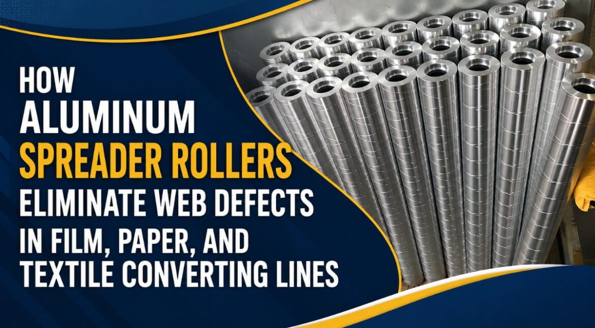 How Aluminum Spreader Rollers Eliminate Web Defects in Film, Paper, and Textile Converting Lines - SIVA ROLLERS