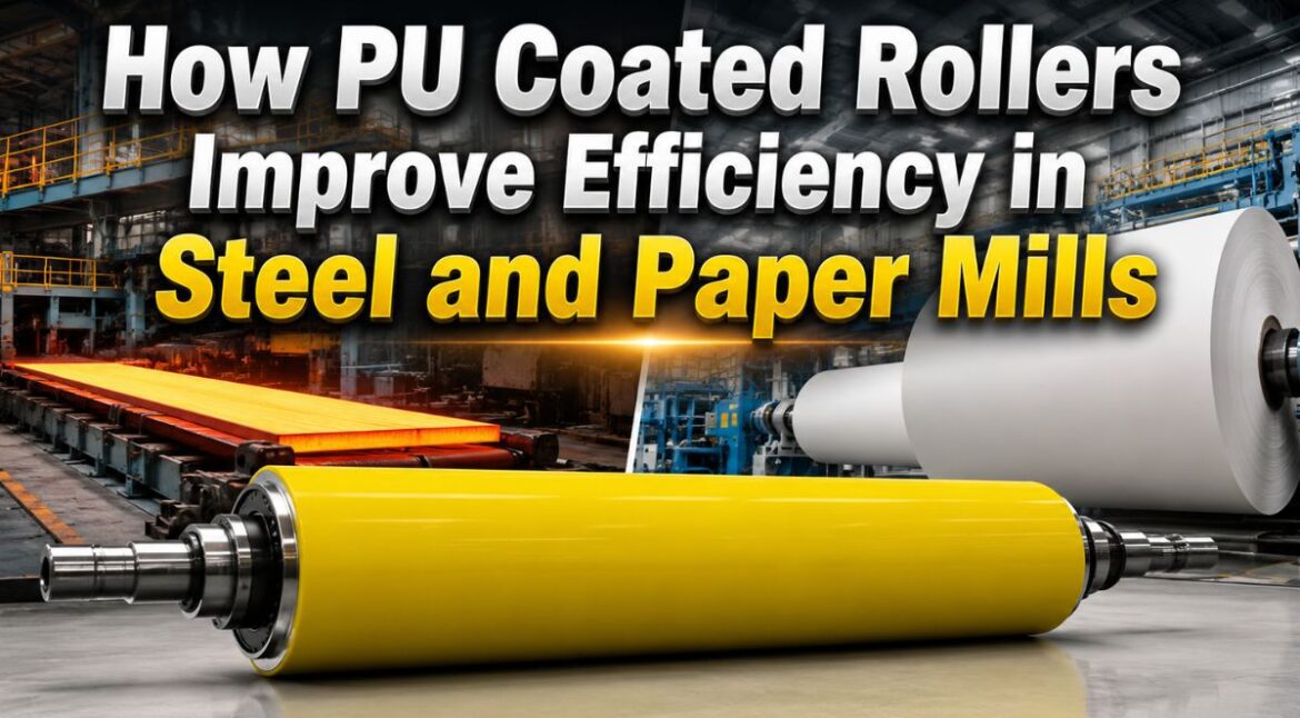How PU Coated Rollers Improve Efficiency in Steel and Paper Mills - Siva Rolles