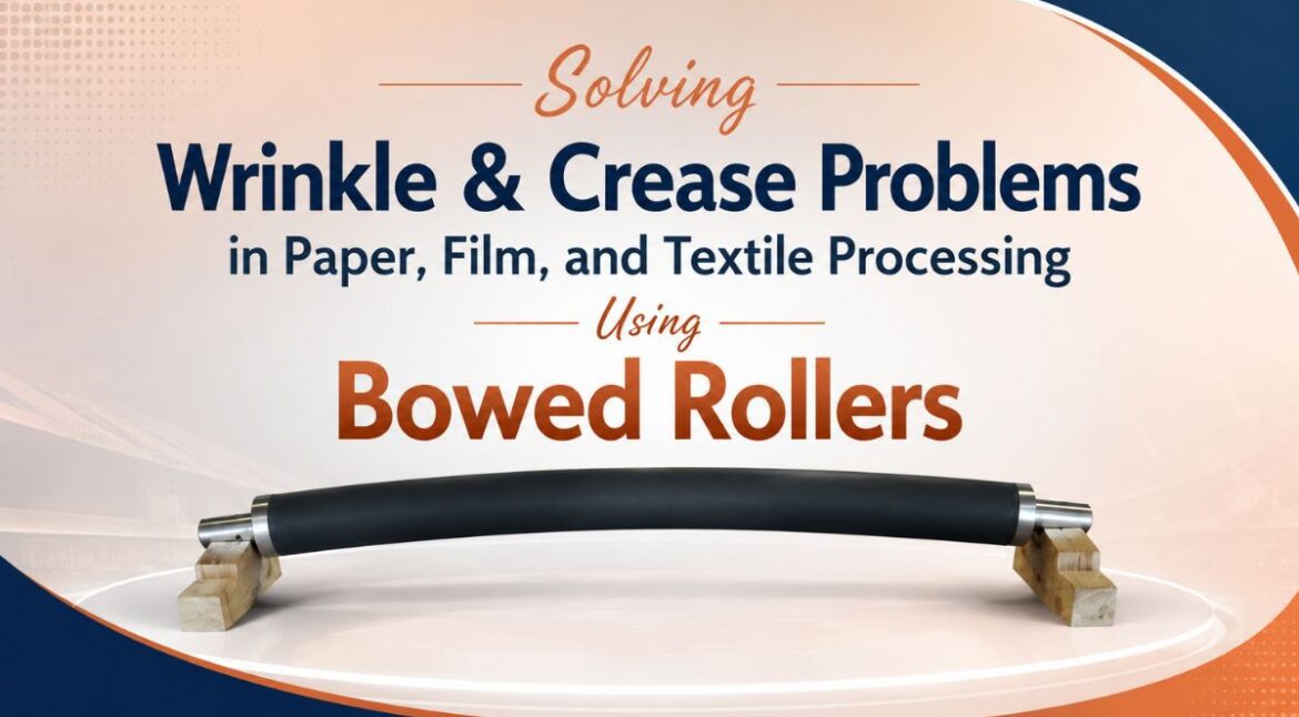 Solving Wrinkle & Crease Problems in Paper, Film, and Textile Processing Using Bowed Rollers - Siva Rollers