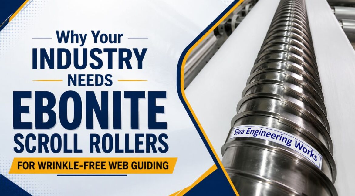 Why Your Industry Needs Ebonite Scroll Rollers for Wrinkle-Free Web Guiding - Siva Rollers