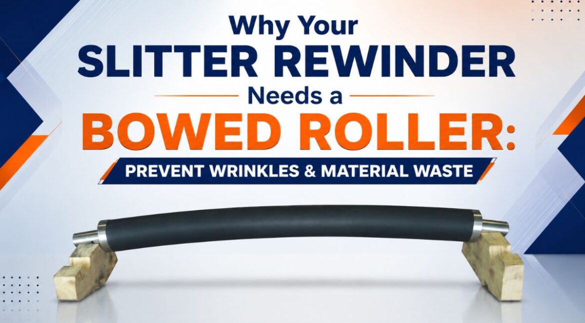 Why Your Slitter Rewinder Needs a Bowed Roller: Prevent Wrinkles & Material Waste - Siva Rollers