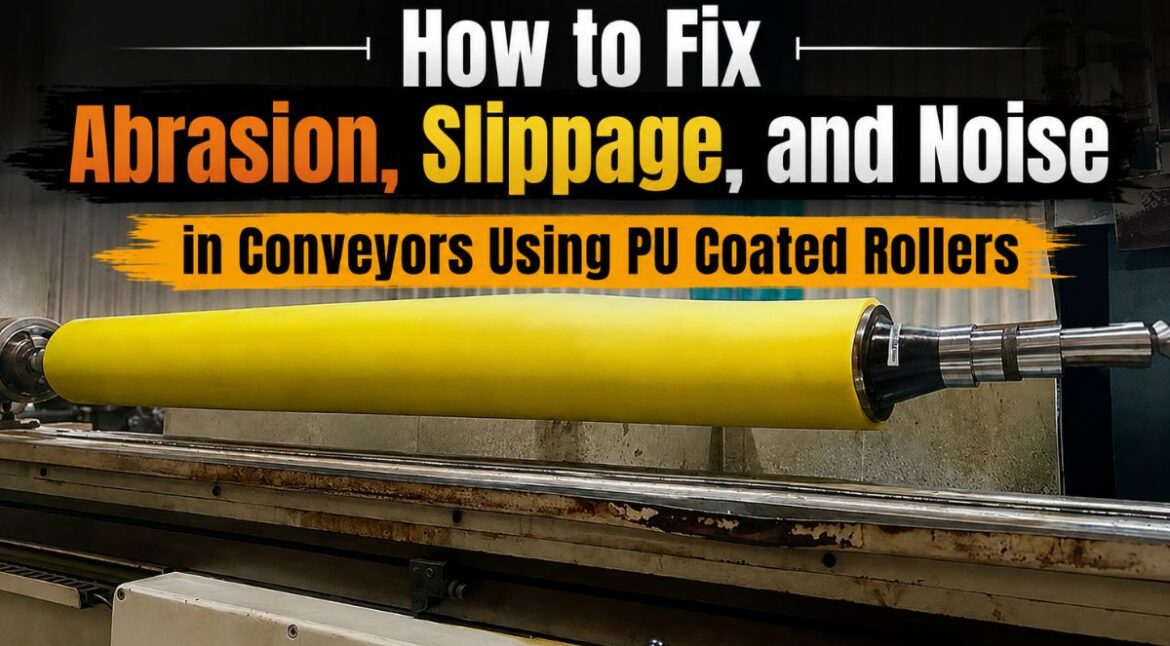How to Fix Abrasion, Slippage, and Noise in Conveyors Using PU Coated Rollers - Siva Rollers