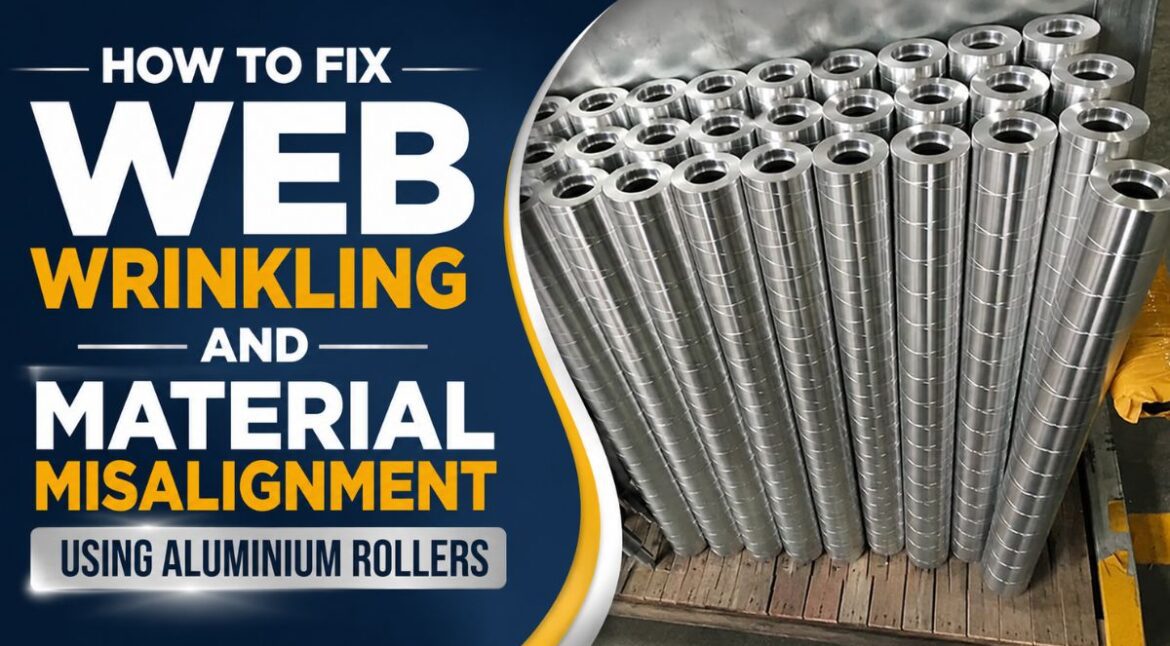 How to Fix Web Wrinkling and Material Misalignment using Aluminium Rollers - Siva Rollers