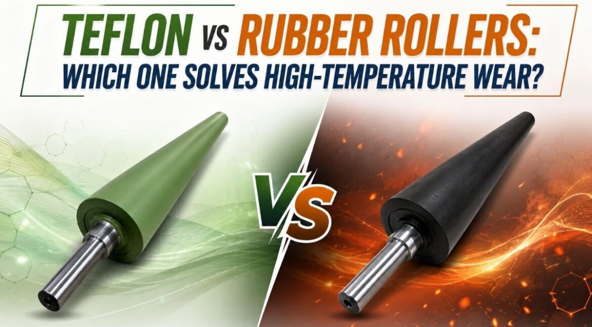 Teflon vs Rubber Rollers: Which One Solves High-Temperature Wear? - Siva Rollers