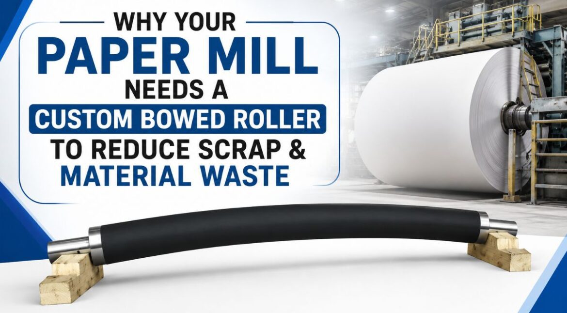 Why Your Paper Mill Needs a Custom Bowed Roller to Reduce Scrap & Material Waste - Siva Rollers