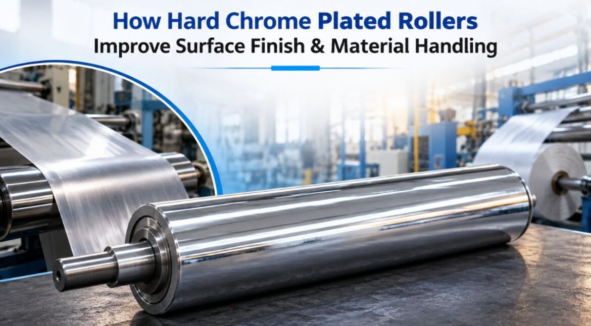 How Hard Chrome Plated Rollers Improve Surface Finish & Material Handling - Siva Rollers